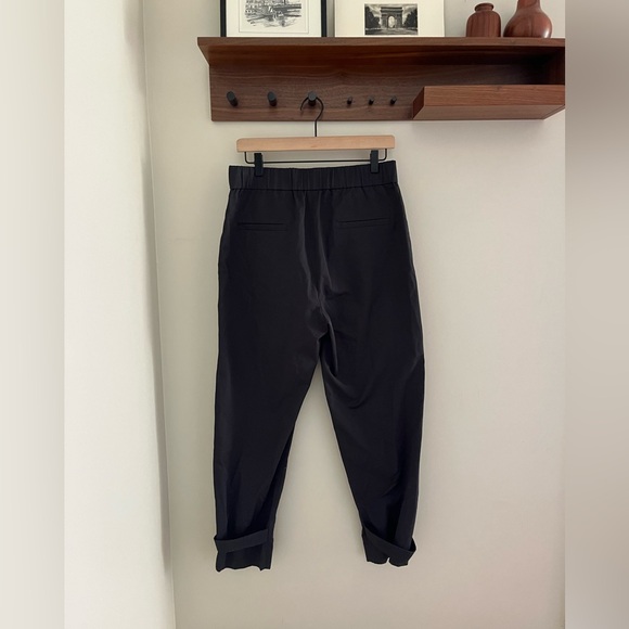 BA&SH Valmy cropped cotton tapered pants black charcoal medium US6 - Picture 8 of 10